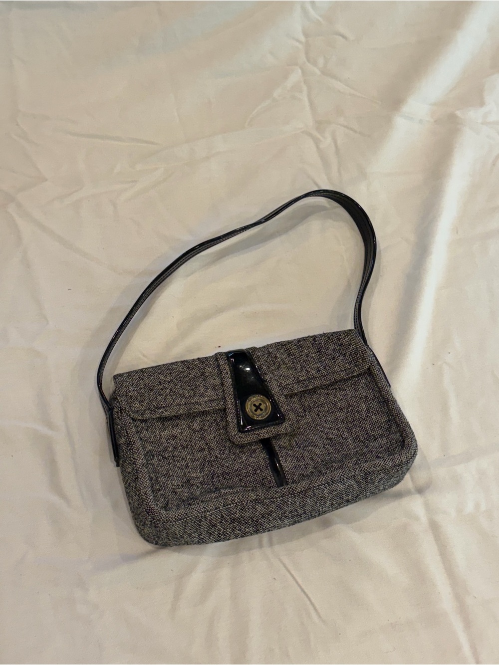 Vintage DKNY Tweed Shoulder Bag